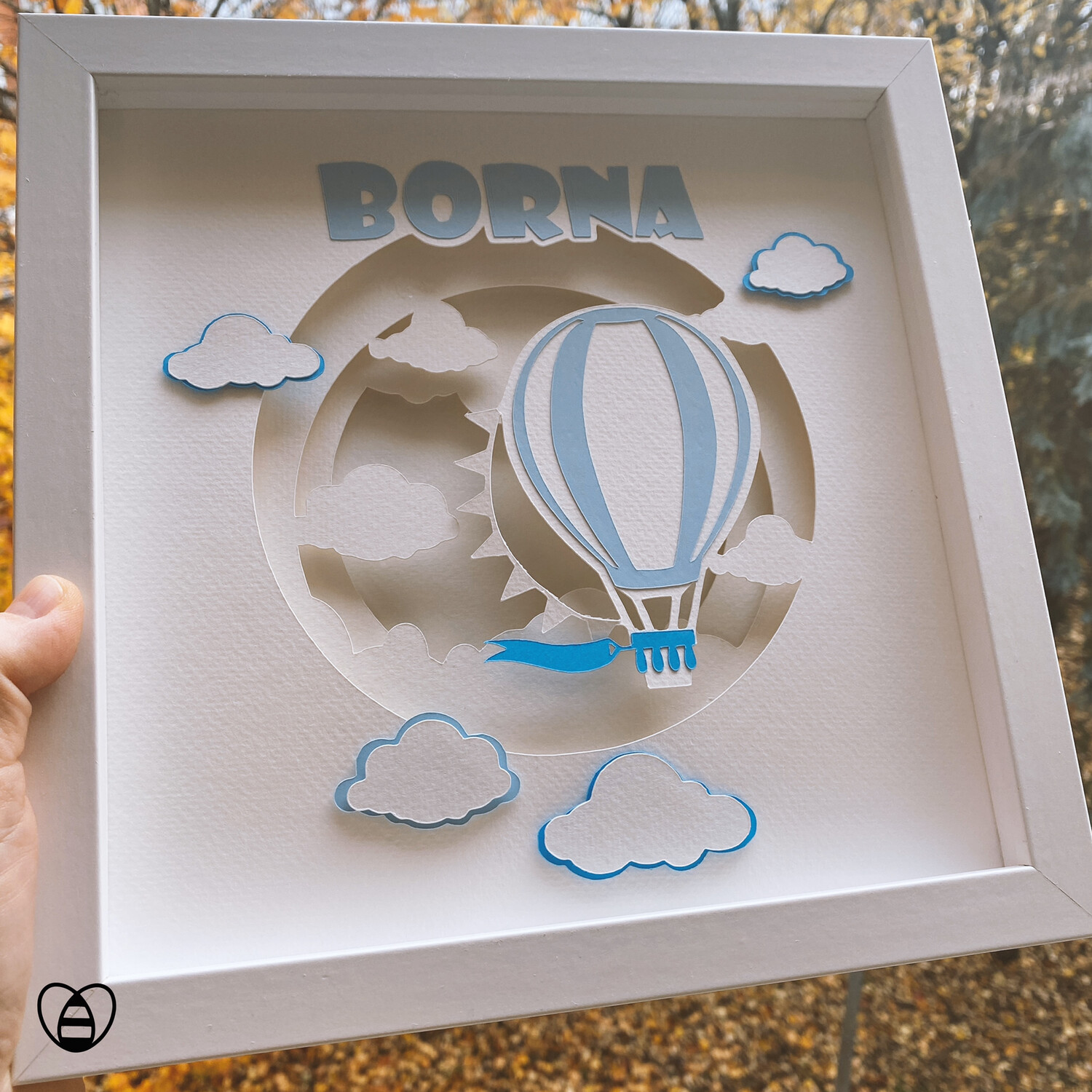 personalised baby lamp