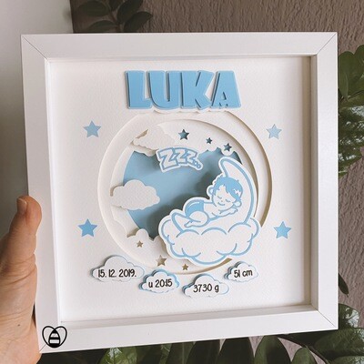 personalised baby lamp