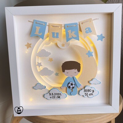personalised baby lamp