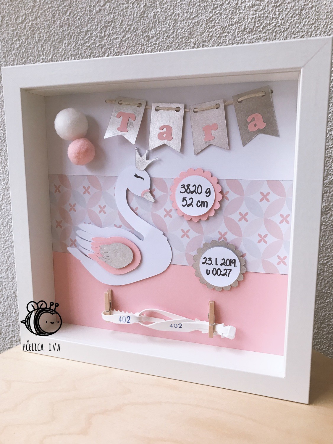 personalised baby box frames