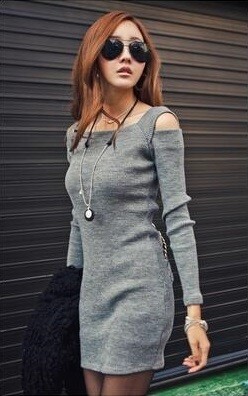 One Piece Ladies&#39; Long Sleeve Dress