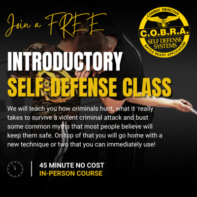 45-Minute Free Self-Defense Introductory Class