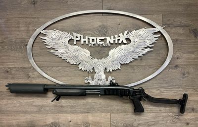 Karen Integrally Suppressed 12-Gauge Shotgun. Karen Integrally Suppressed 12-Gauge Shotgun.