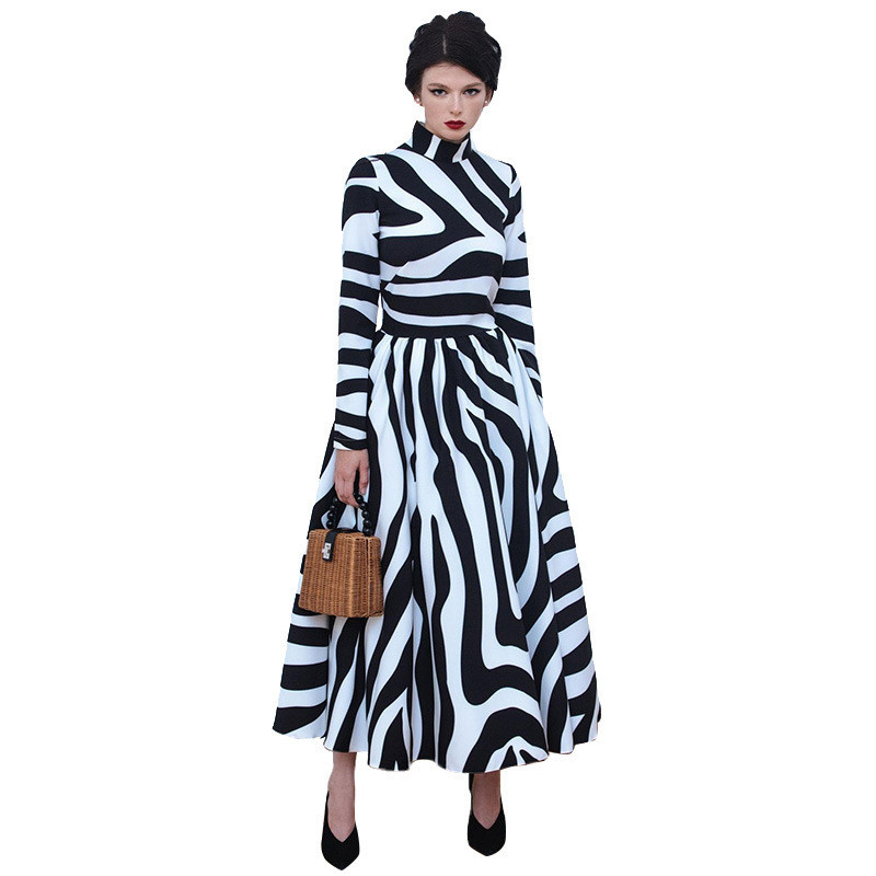 maxi dress zebra print
