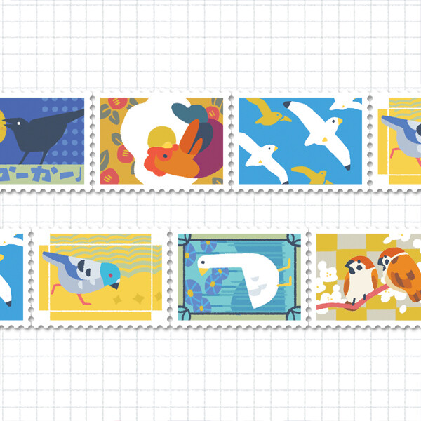 Stamp Tape: Common Birds
