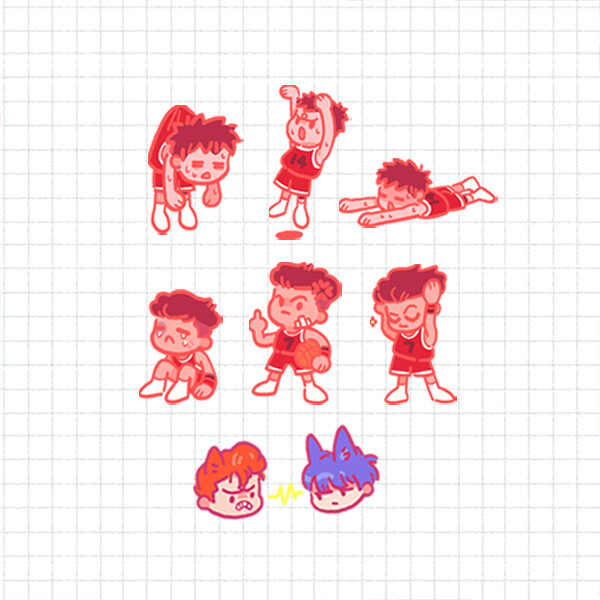 Slam Dunk Stickers