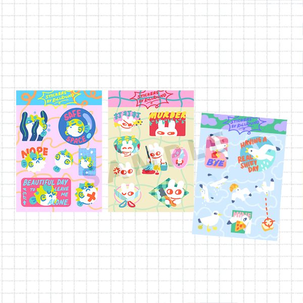 Clear Sticker Sheets Vol 02