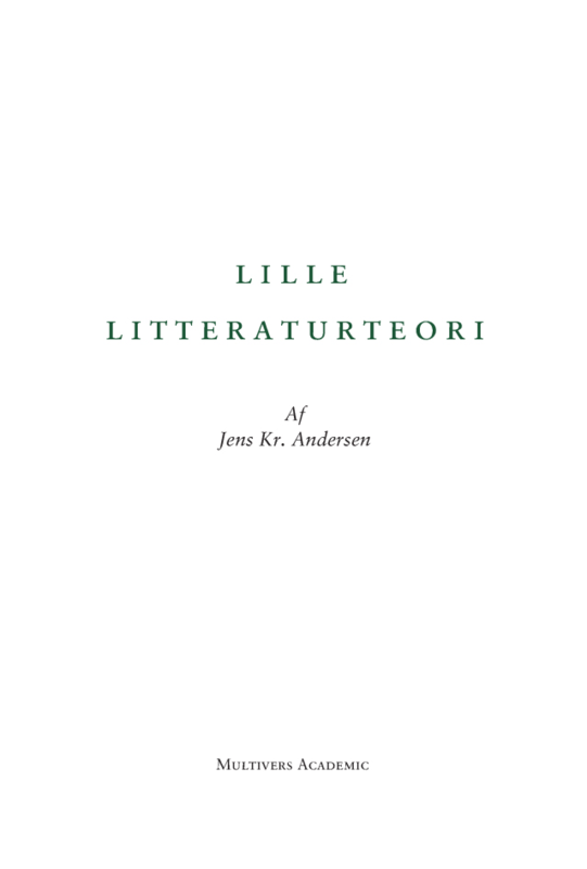 Lille litteraturteori