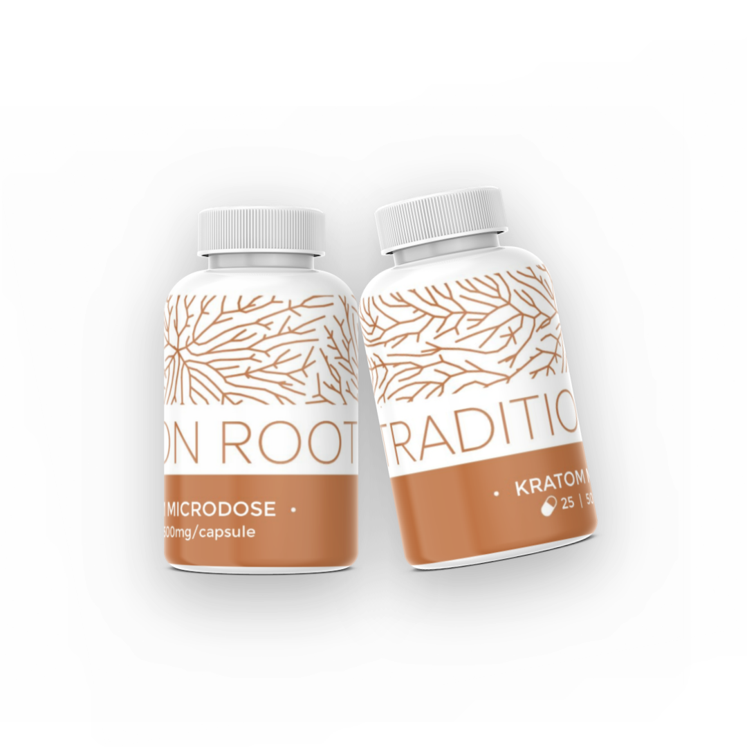 Kratom Microdose Capsules, Variety: Red Kratom
