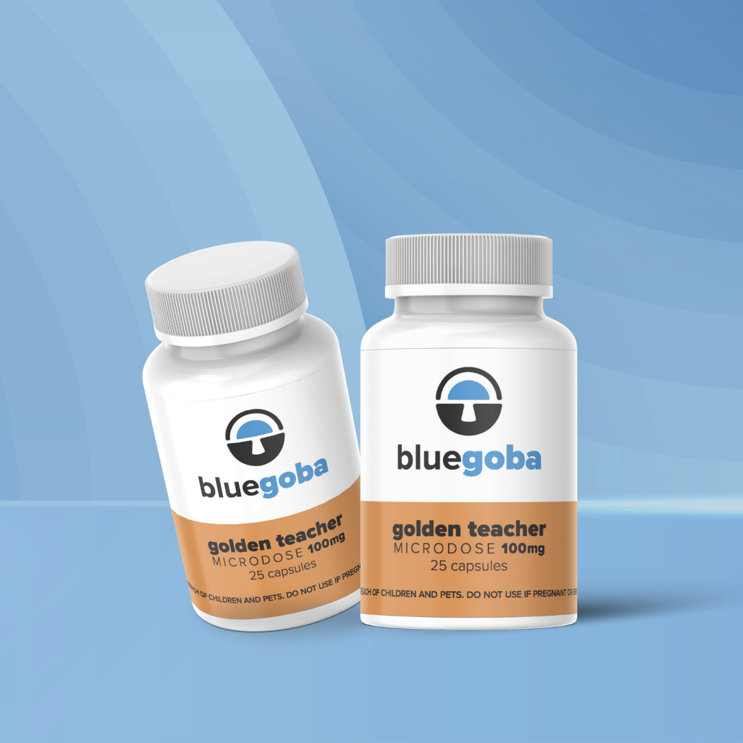 100mg Microdose Capsules, Amount: 25 Capsules, Variety: Golden Teacher