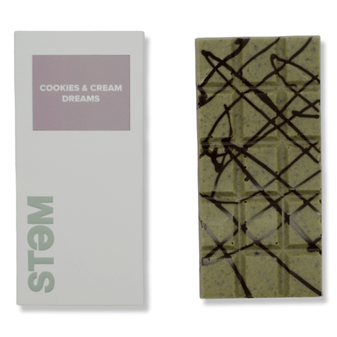 STEM Cookies &amp; Cream Mushroom Chocolate Bar, Size: 3 gram, Variety: Makilla Gorilla