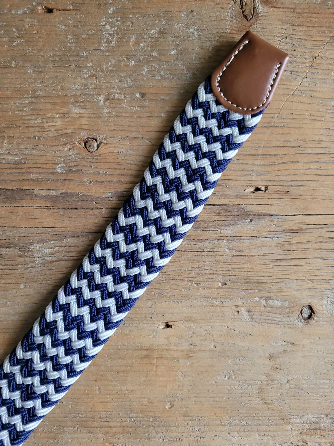 Ceinture extensible, Couleur: Marine et blanc