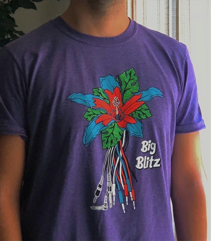 Electro-Flower Tee (Purple)