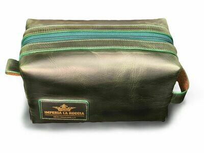 Emerald Green Horween Cromexcel Leather Dopp Kit