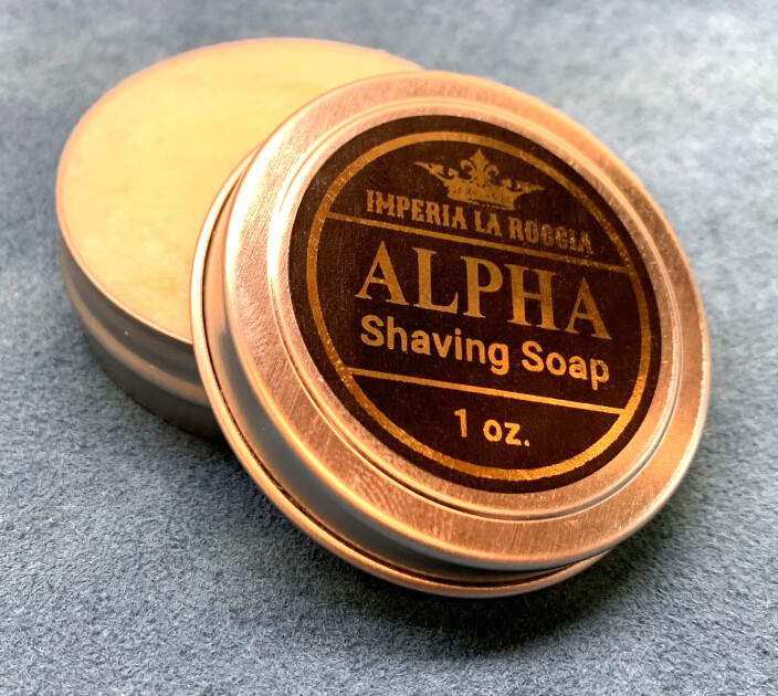 ILR ALPHA Shave Soap Sample Size 1 oz. (Fresh Tobacco and Caramel)