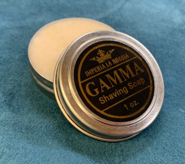 ILR GAMMA Shave Soap Sample Size 1 oz. (Patchouli and Sandalwood)
