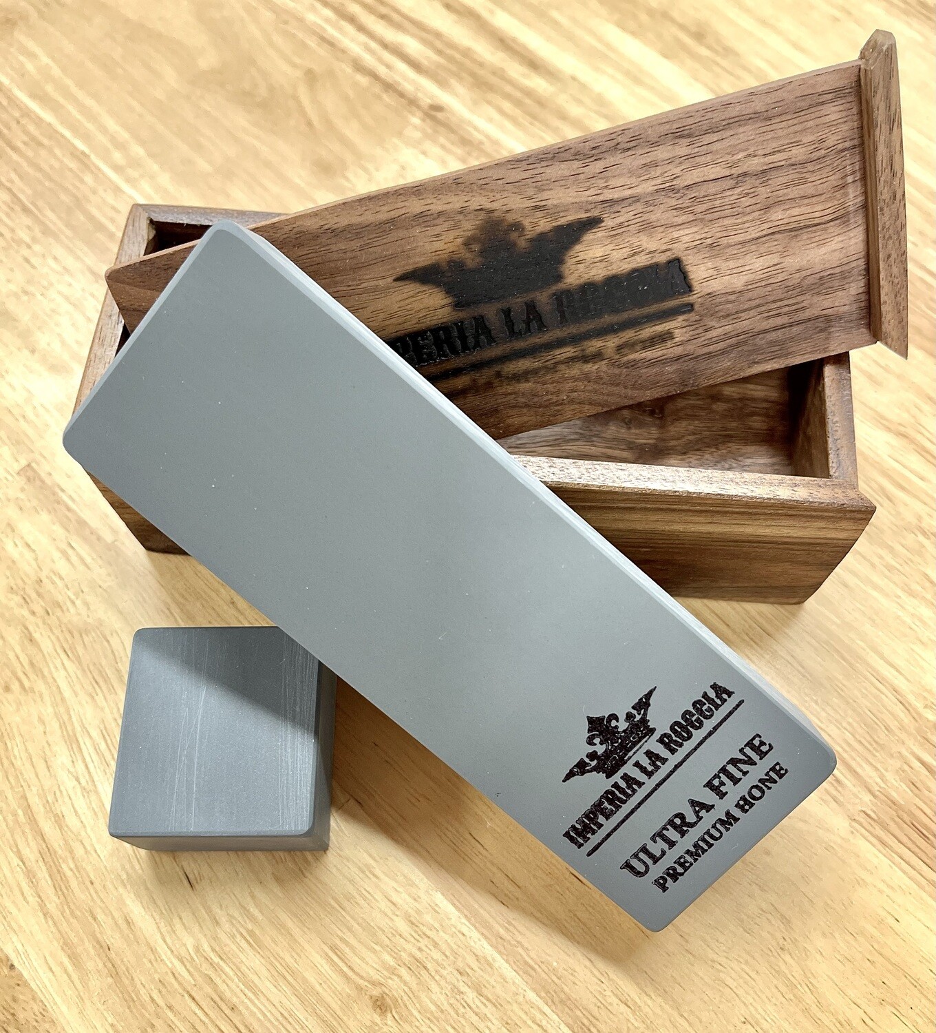 2" X 6" ILR Ultimate Premium Razor Hone ULTRA FINE w/ Walnut Hardwood