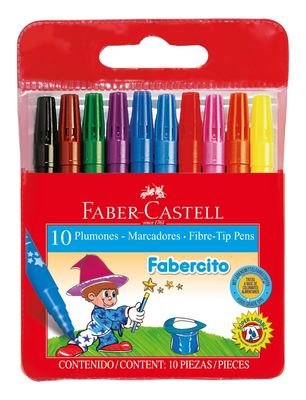 PLUMÓN FABERCITO X10 - FABER CASTELL