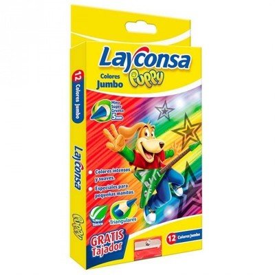 COLORES JUMBO X12 - LAYCONSA