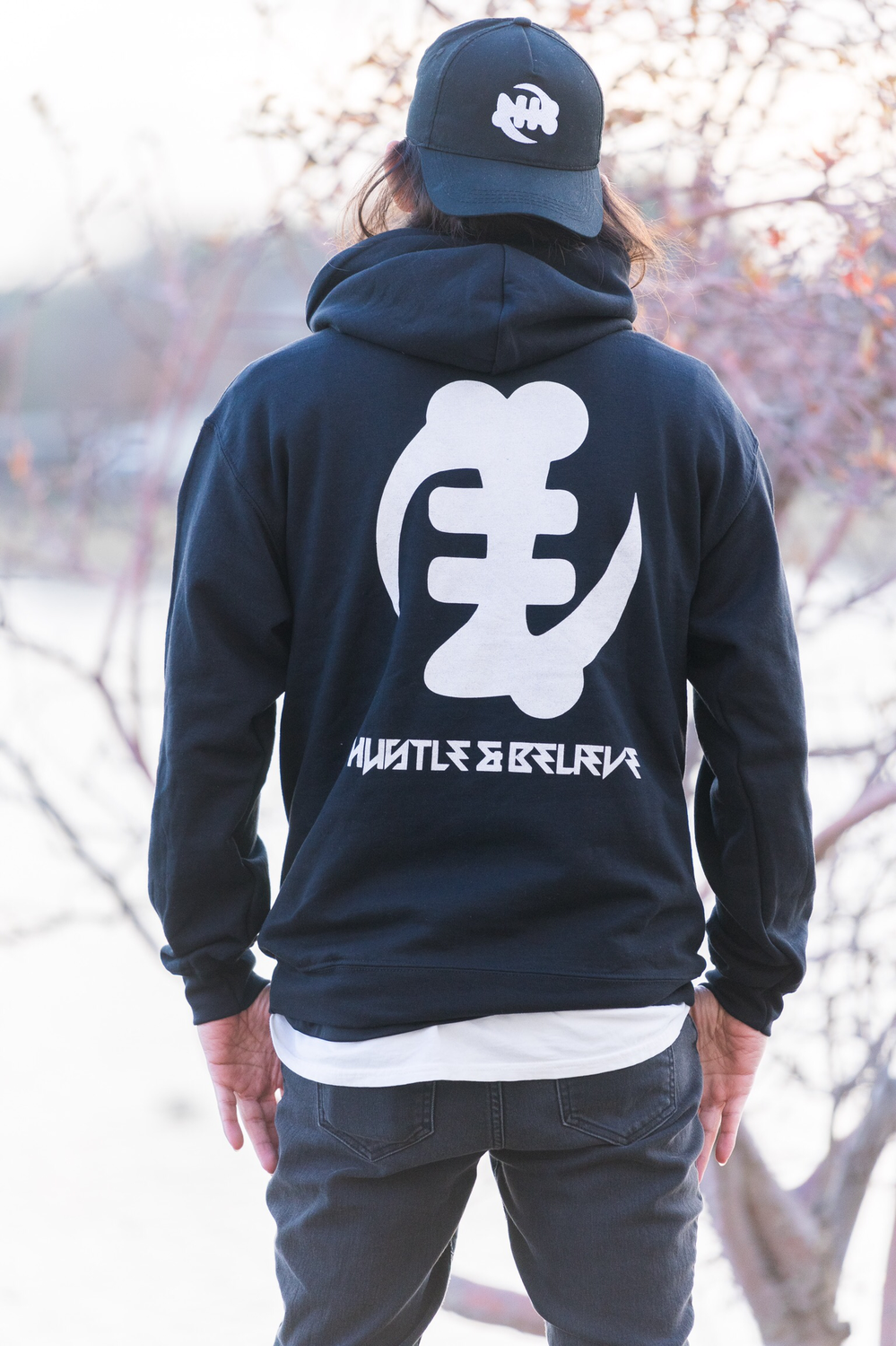 H&amp;B black/White hoodie