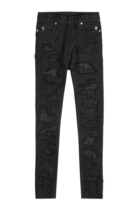 Distressed Black Jeans
