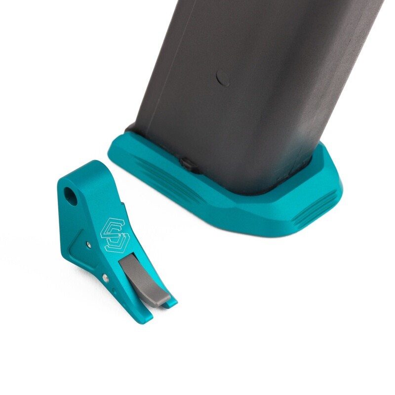 &quot;SAGISI SQUEEZY&quot; Trigger/Basepad Combo (Teal Shoe/Grey Safety)