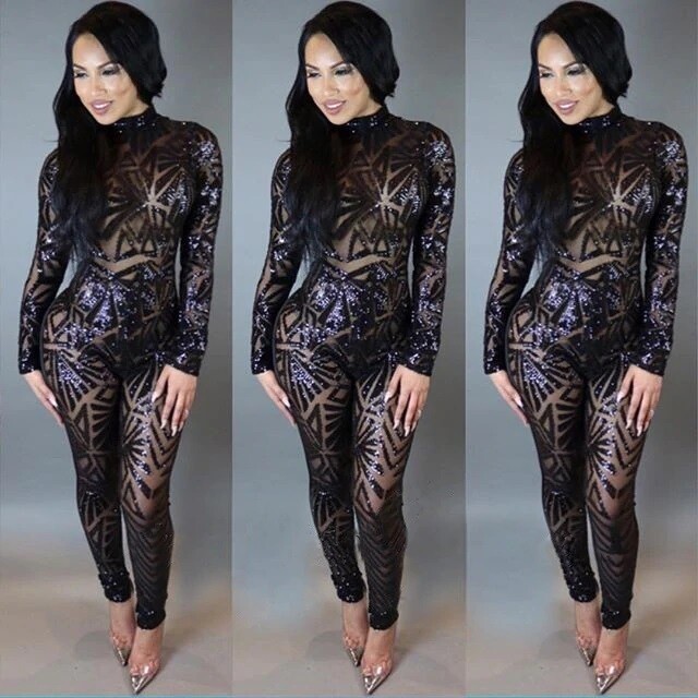 Long Sleeve Backless jumpsuit