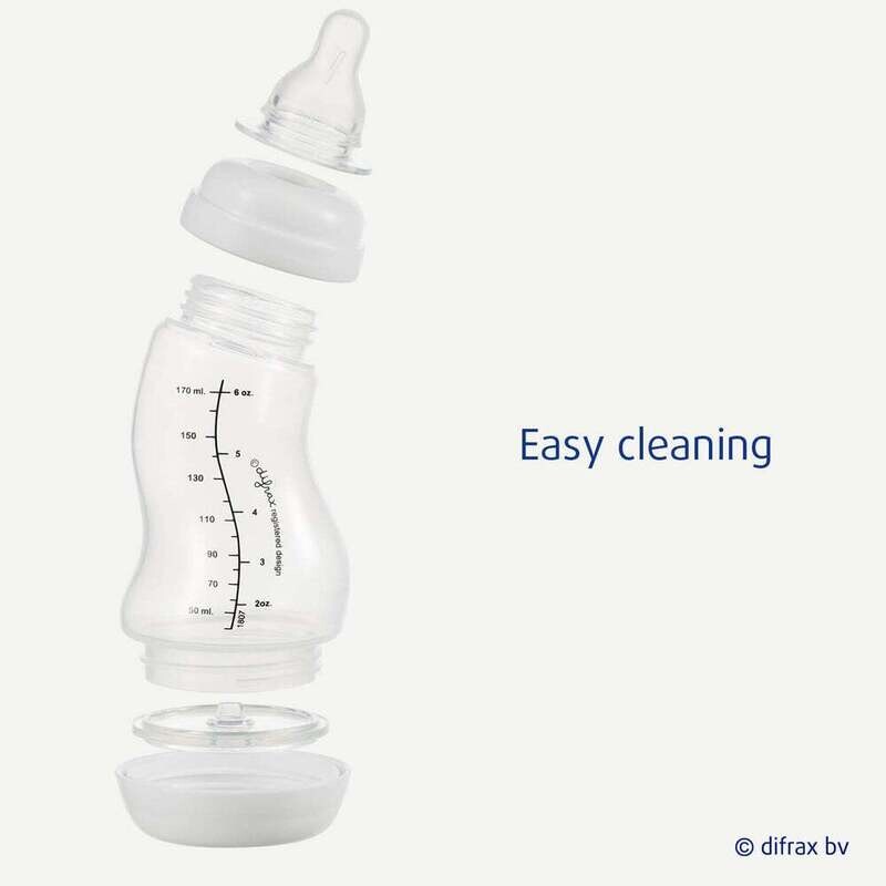 250ml Grey S Shape Natural Anti-colic Bottle
