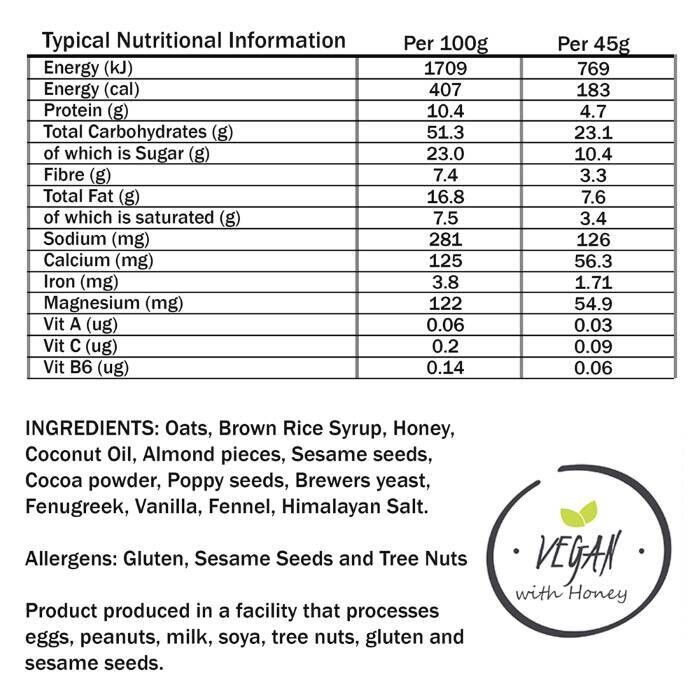 1x Loose Honey &amp; Nut Milk Lactation Bars