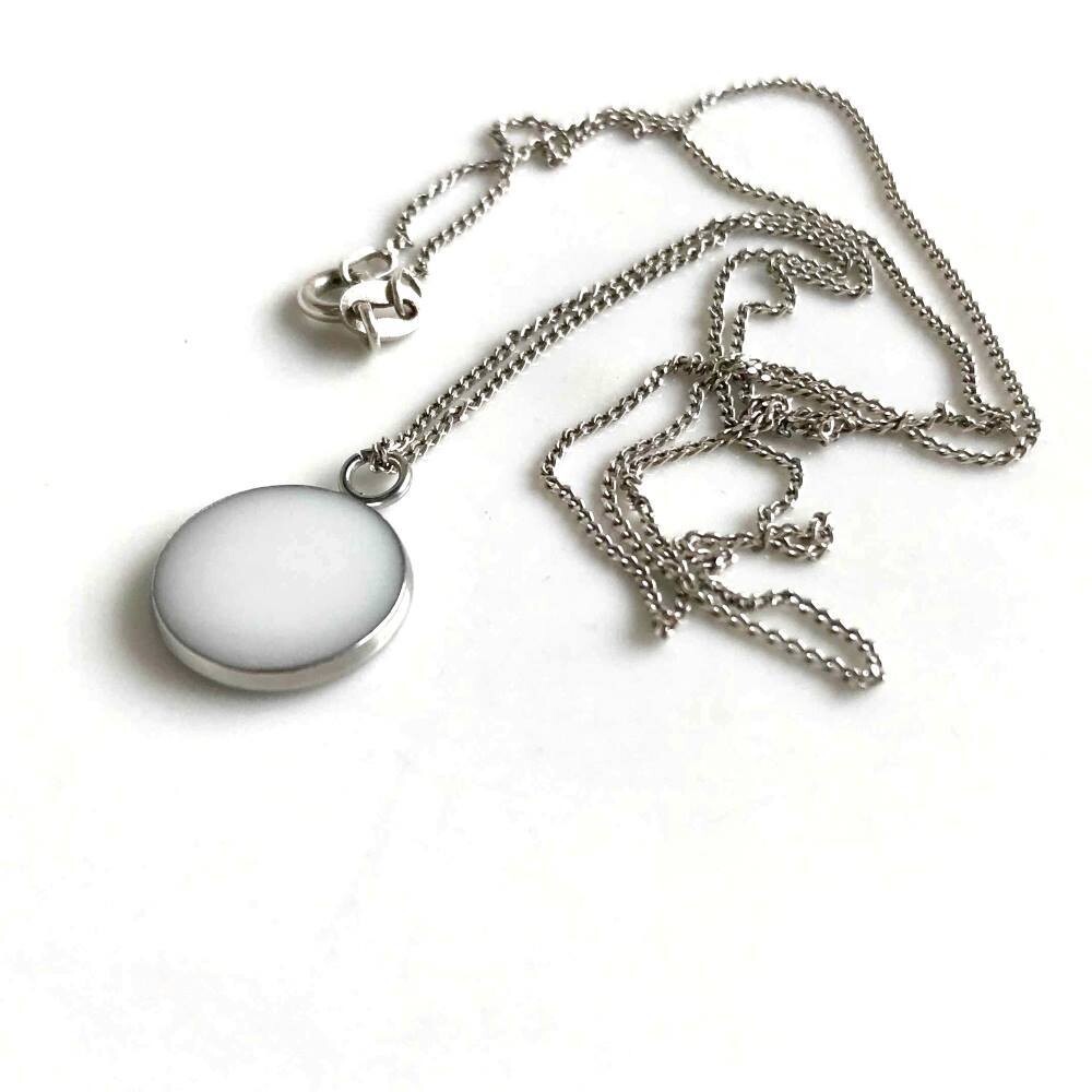 Necklace with breast milk  pendant
