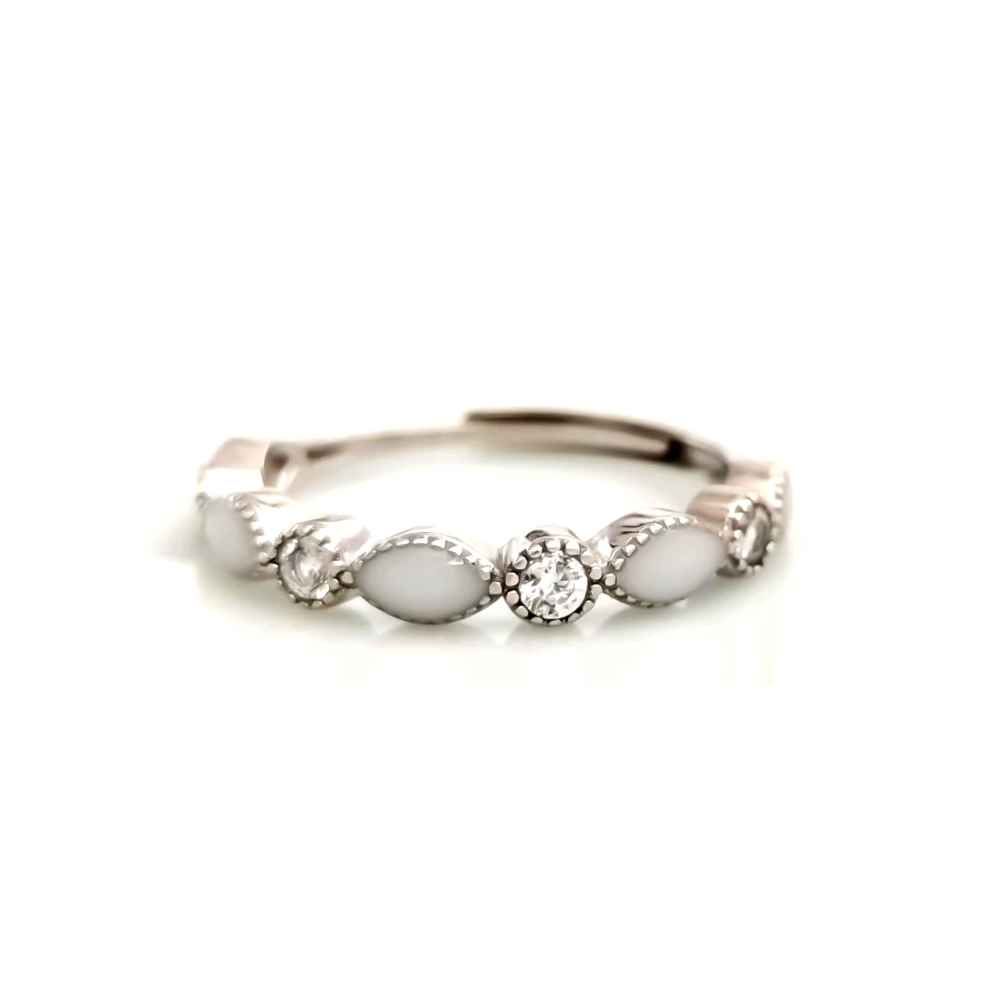 Diamond stacker breast milk ring