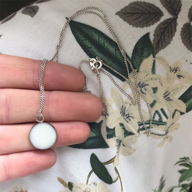Necklace with breast milk  pendant