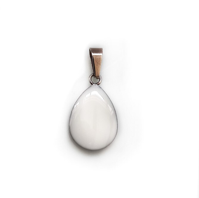 Necklace with breast milk drop pendant