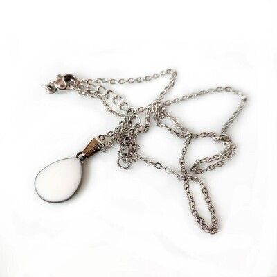 Necklace with breast milk drop pendant