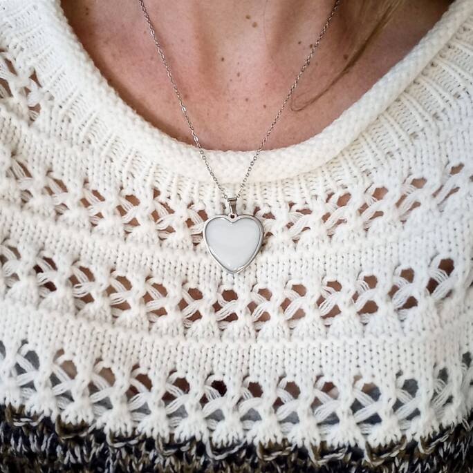 Necklace with 25mm Heart Pendant