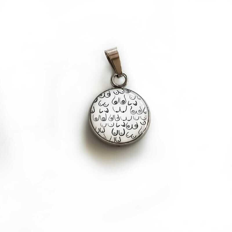 Boobies necklace with pendant