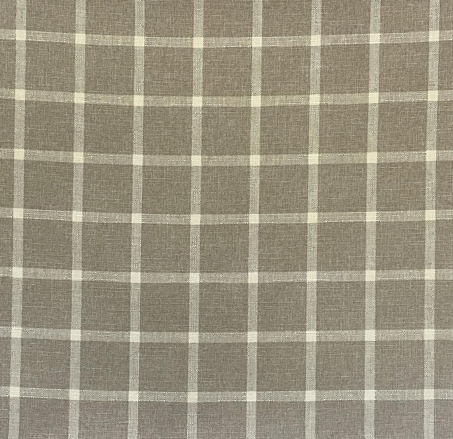 Veranda Check Linen/Ivory