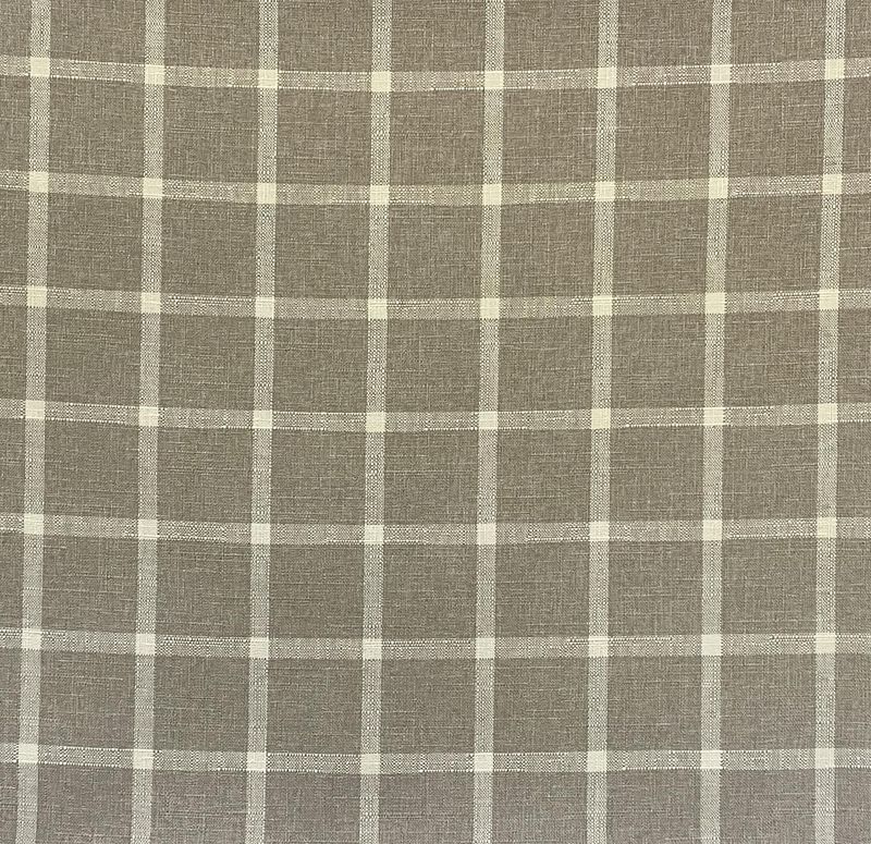 Veranda Check Linen/Ivory
