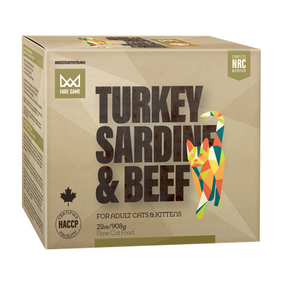 TURKEY SARDINES with BEEF 2LB
