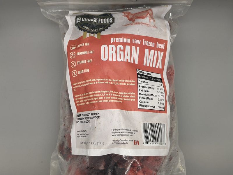 BEEF ORGAN MIX - 3LB