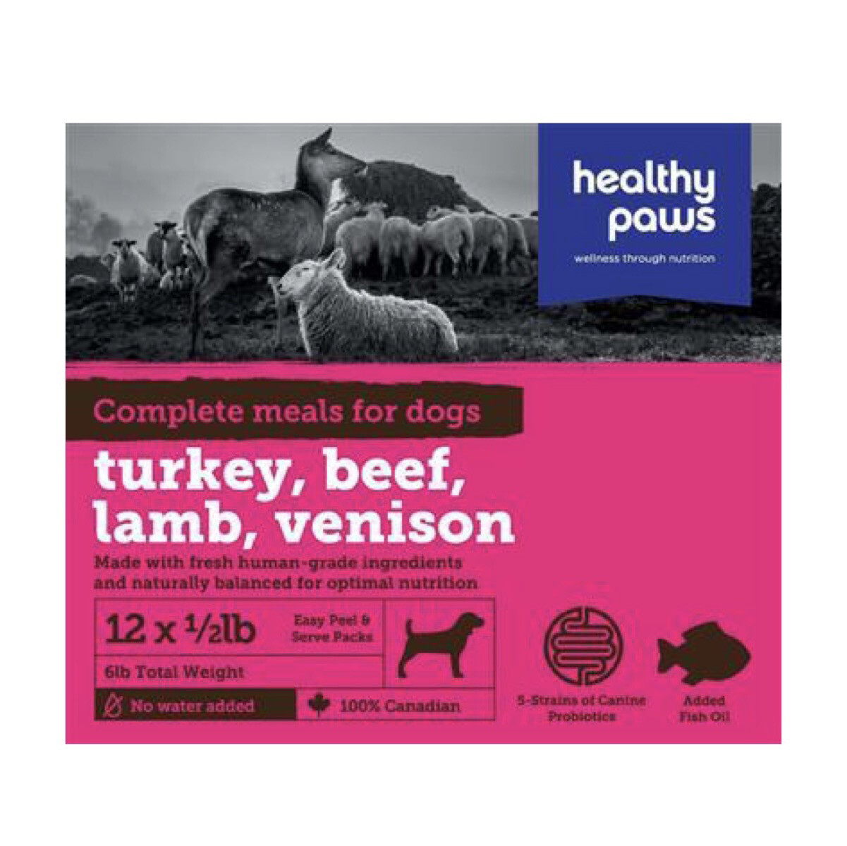 TURKEY, BEEF, LAMB, VENISON - 8LB