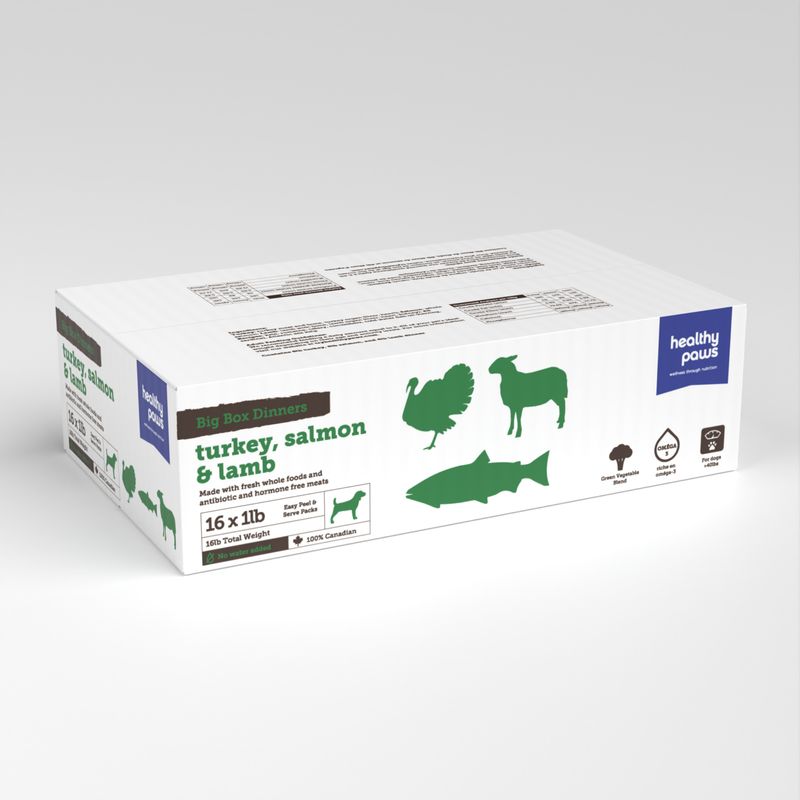 BIG BOX TURKEY/SALMON/LAMB - 16LB