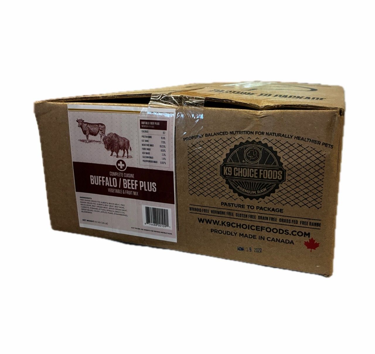 BUFFALO/BEEF PLUS - 20LB