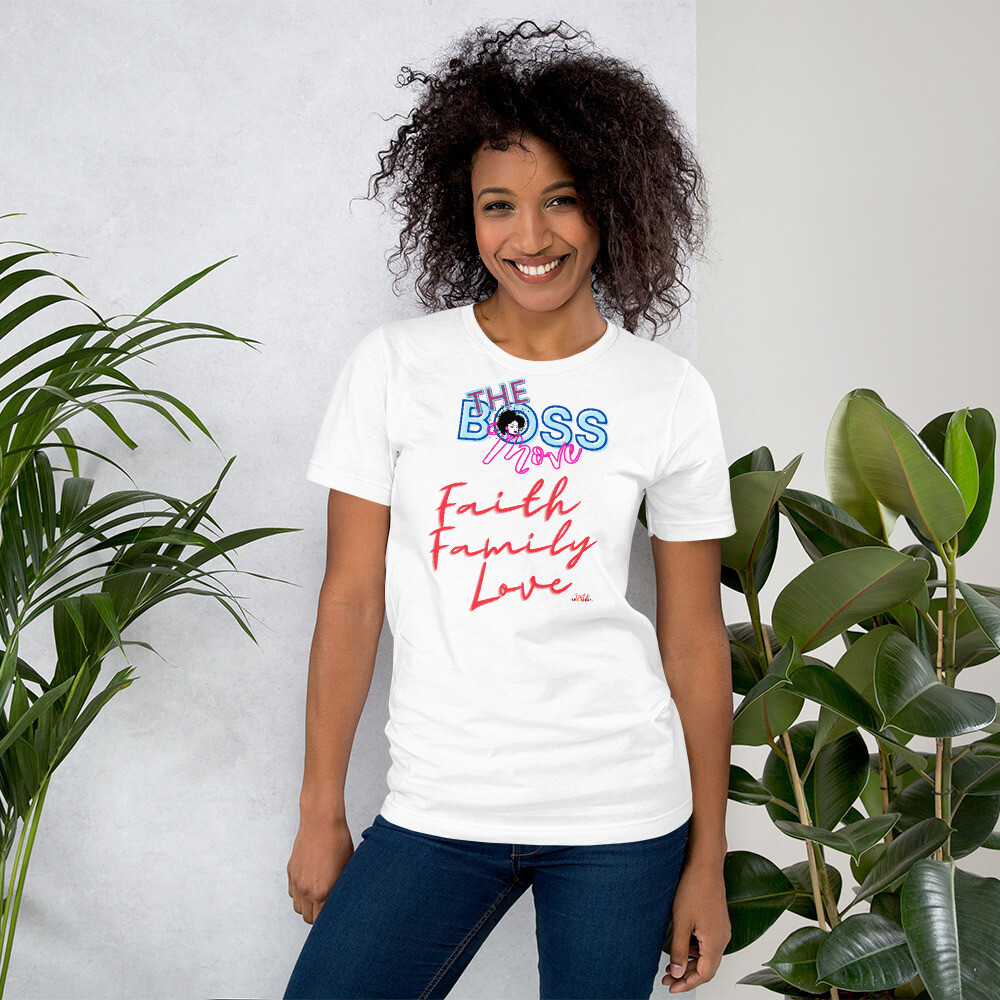 Faith, Family, Love-Short-Sleeve Unisex T-Shirt