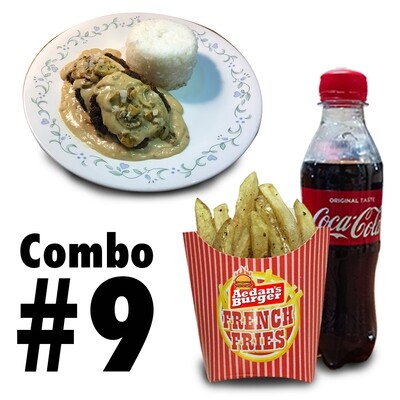 COMBO #9 - HAMBURGER STEAK DOUBLE