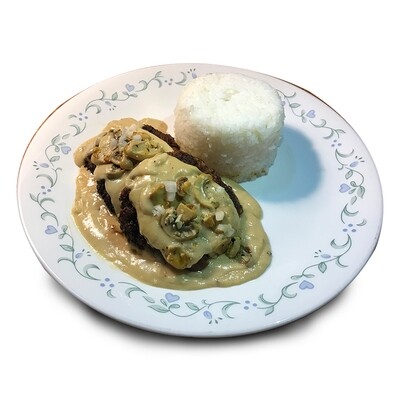 HAMBURGER STEAK MEAL - DOUBLE