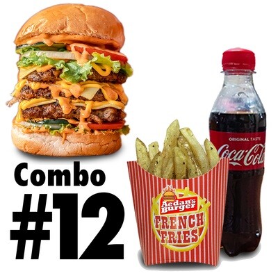 COMBO #12- AEDAN'S STACK 3 BURGER