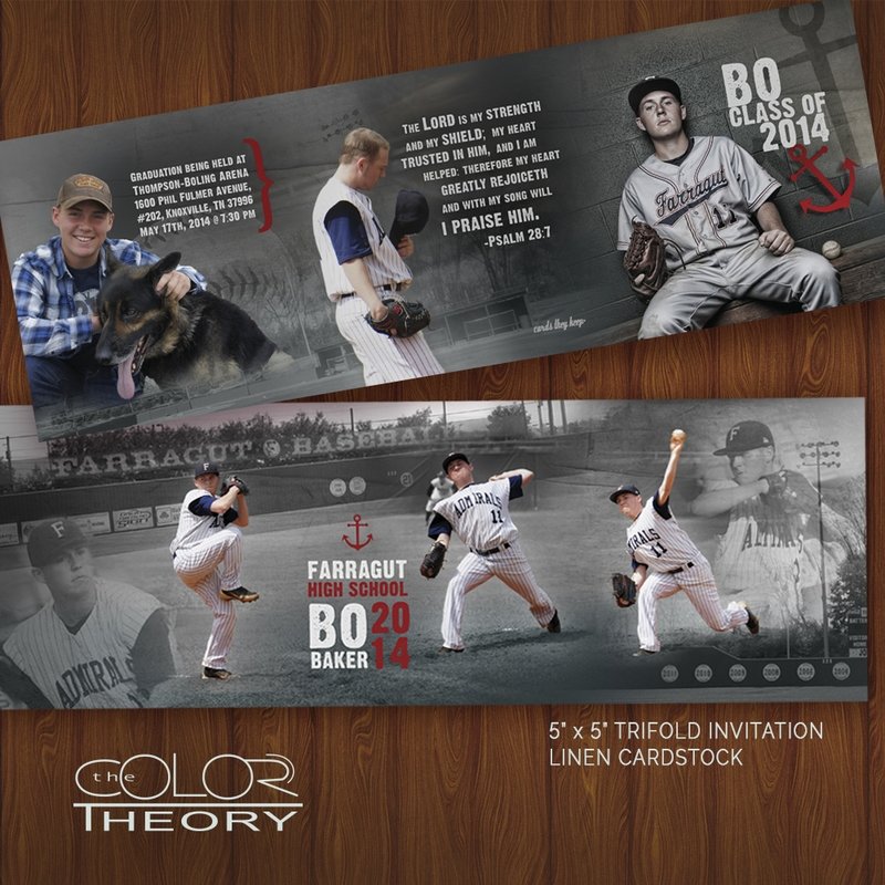 5x5 Tri-Fold Invitations