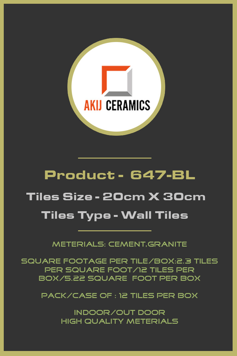 AKIJ CERAMICS 647-BL