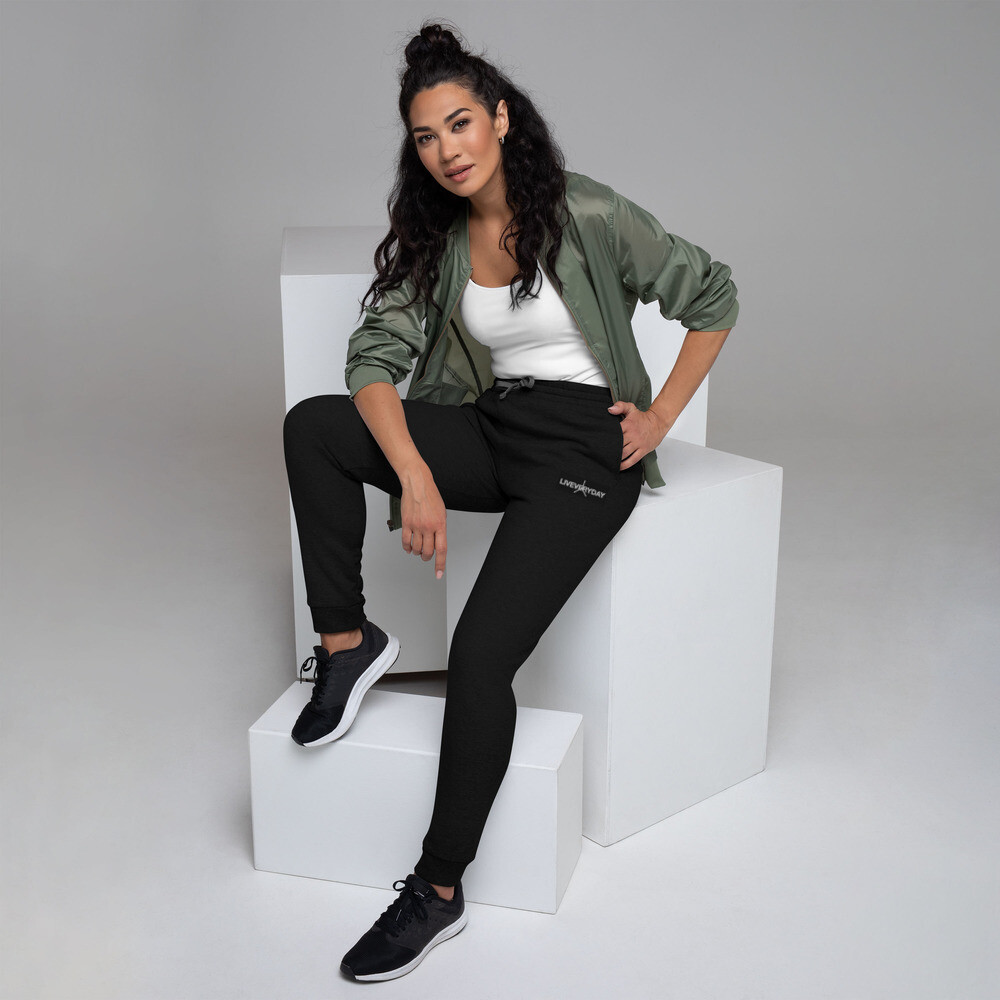 Liveveryday Unisex Joggers, Color: Black, Size: S